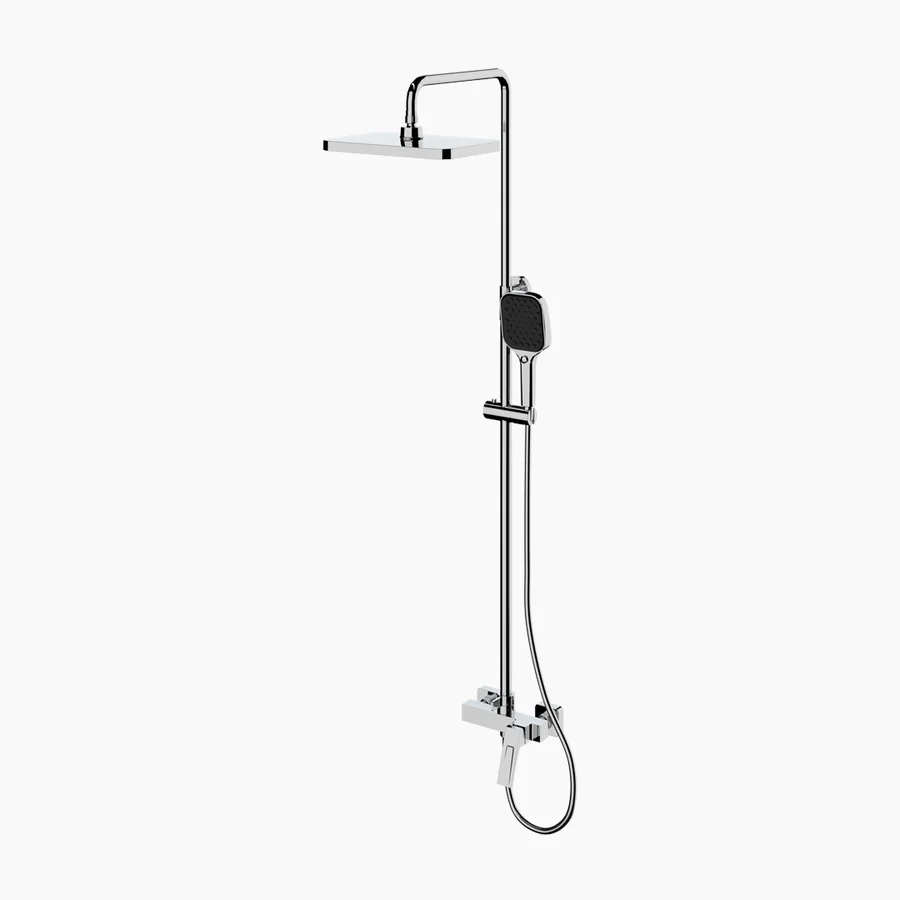 Brass rain shower system