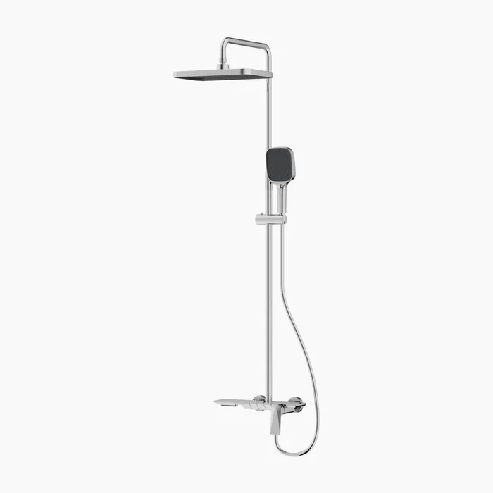 Brass bath and shower mixer faucet